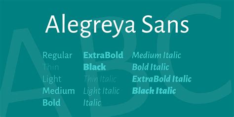 Alegreya Sans .